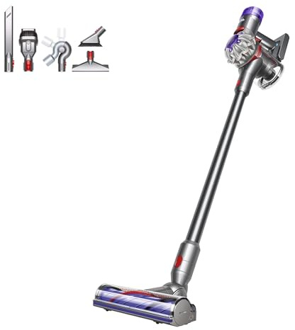 Dyson V8 Advanced™ Aspirateur Balai sans Fil + kit d’Accessoires pour Le Nettoyage des Meubles
