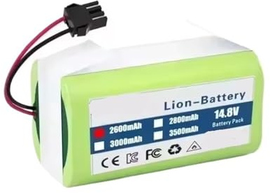 Batería De Iones De Litio, Compatible Con Conga, Excellence 950, 990, 1090, 1790 Y 1990; Compatible Con Robovac, 11S, 12 Y X500.(3000)