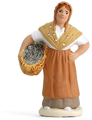 Arterra - Santons de Provence - Poissonnière - Les Blancs - Collection 7 cm