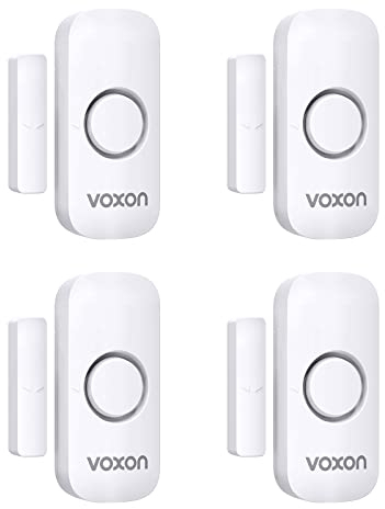 VOXON Wireless Magnetic Door and Window Alarm Sensor 2 Pack 2 Modes Window Door Burglar Alarm with LOUD 120 DB for Kids Safety Home Shop Security