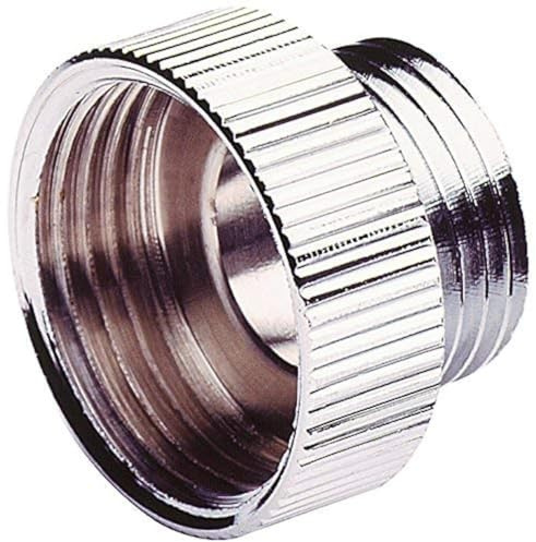 Waterberry Shower Hose Reducer Chrome Plated Metal Adapter 3/4 Female to 1/2 Male BSP Round Pipe Connection, Shower Hose Mixer Valve, Reducer, Adaptor