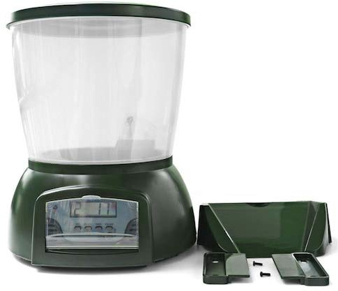 WZhen Automatic Pond Fish Feeder Fish Food Dispenser Digital Aquarium Timer Feeder With Lcd-25 - L 01