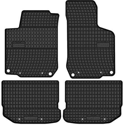 Prismat Gummimatten Gummi Fußmatten Satz für Volkswagen Golf 4 (1997-2004) - Passgenau