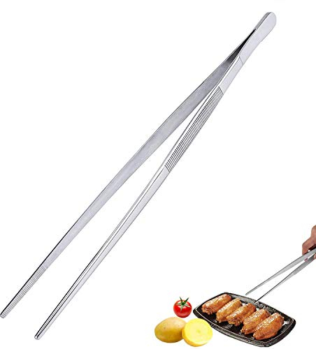 Pinzette Multifunzione In Acciaio Inossidabile Da 30 Cm, Pinzette Lunghe Dritte Per Barbecue, Strumento Da Cucina, Utilizzato Per Cucinare, Decorare, Decorare Torte, Morsetto Per Bistecca