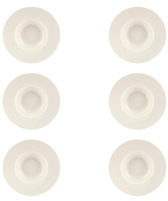 summa - Plato hondo Valet Gourmet de 30cm. Set de 6 unidades. Uso en casa, restaurantes y fiestas.