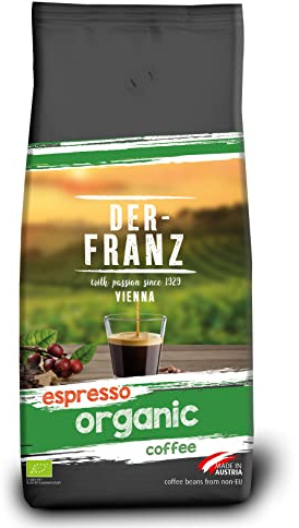 Der-Franz Espresso biologico caffè, chicchi interi, 1000 g