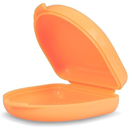 Wellsamed KFO Classic Boîte de rangement pour appareils dentaires ou gouttières Orange