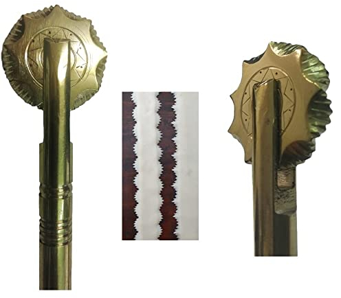 Professional Cooking Rotella tagliapasta sardo su rudigliu Artigianale in Ottone Massiccio n.24