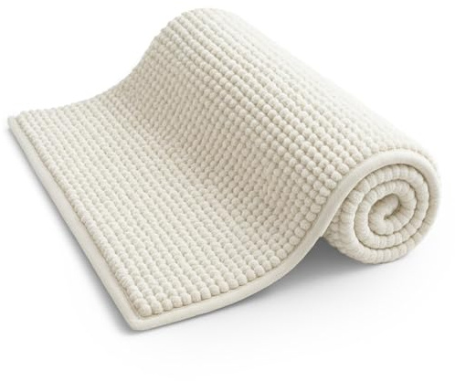 KEPLIN Tapis de Bain et de Toilette antidérapant en Microfibre, Doux, Moelleux et Confortable, Lavable en Machine, Absorbant l'eau et séchage Rapide pour Garder la Salle de Bain et la Maison