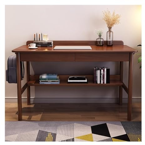 Computer Tisch Massivholz-Schreibtisch, Büro-Schublade, Arbeitstisch, Werkbank, Heimschreibtisch, PC-Tisch, Desktop-PC-Tisch, Schlafzimmer, Arbeitszimmer, rechteckiger Tisch Arbeitstisch (Color : B,