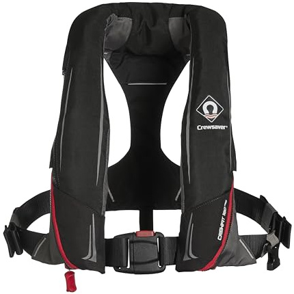 Crewsaver Crewfit 180N ISO Single Automatic Lifejacket 9720BRA - Black/Red