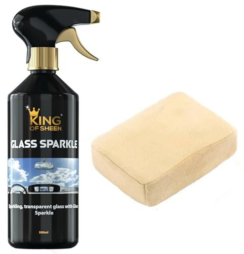 King of Sheen Glass Sparkle and Chamois Cleaning/Demister Sponge