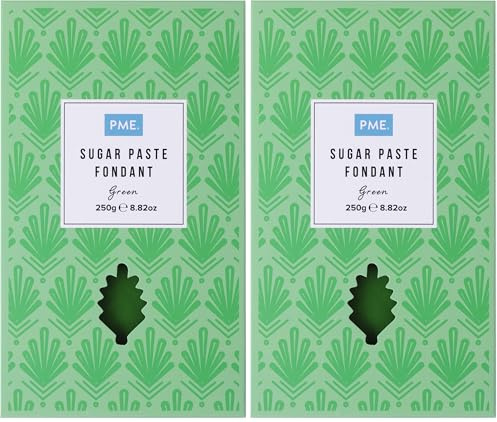 PME Sugar Paste Fondant – Green 250g (Pack of 2)