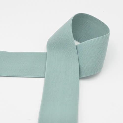 Gummiband 40 mm breit | farbig | ab 1 m | Meterware (dusty mint)