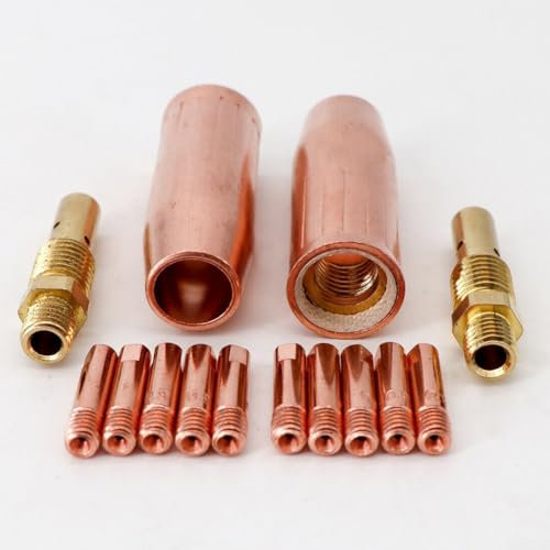 Schweißpistolen-Zubehör, Spitzenhalter, Diffusor, Schweißbrenner, Verbrauchsmaterialien, zur Verwendung mit der 100-Liter-Kontakt-Gasdiffusor-Düse, M3-Schweißbrenner, Verbrauchsmaterial (1,0 mm)