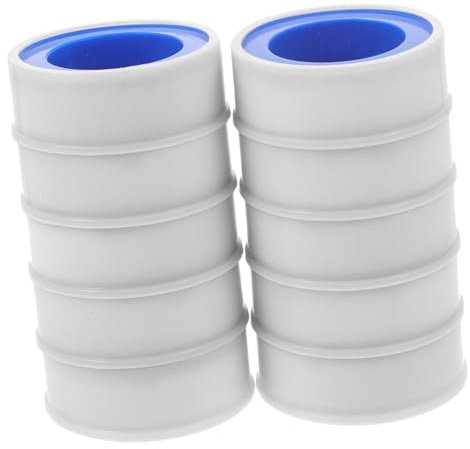 DOITOOL 10rollen Ptfe-dichtungsband Klempnerband Für Gewinde Abdichtung Luft Wasserleitungen Reparaturband Hochleistungs-duct-tape Nahtband Gummiertes Band Extra Starkes Band