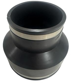 Aqua Universe 6-4 Flexible Reducer with Hose Connectors Reducing Connector with Hose Pipe Fitting Efficient and Reliable Rubber Coupling Solution for Copper, PVC, Cast Iron and Steel Pipes