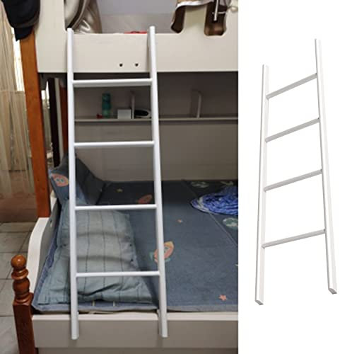 SZITW Échelle de lit superposé RV Échelle de lit superposé Blanche pour Camping-Car, escaliers de Grenier, échelle de montée Universelle Suspendue - Cadre en métal, Supports de Montage Inclus (Tai