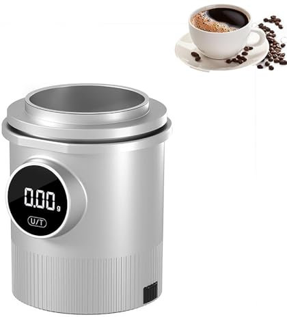 ERICAT Pèse-café Numérique, Pèse-café Doseur avec Écran D'affichage LCD, 2 Unités Commutables Et Mesure Précise, Conversion Multi-unités Et Retournement en 1 Clic, pour Tous Les Moulins À Café.