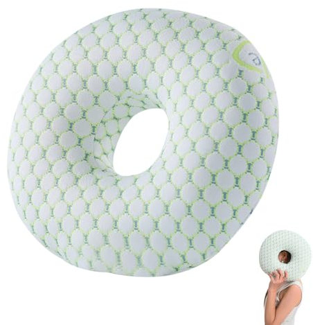 XPJBKC Ear Piercing Pillow for Side Sleepers, Donut Pillow with Hole for Ear, Doughnut Pillow for Piercing Aftercare, Releasing Ear Pain, Sleeping Guard