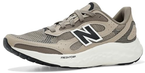 New Balance Women's Fresh Foam Arishi v4 TIRALUX Running Shoe, Thunder Brown/Stoneware, 10 Wide