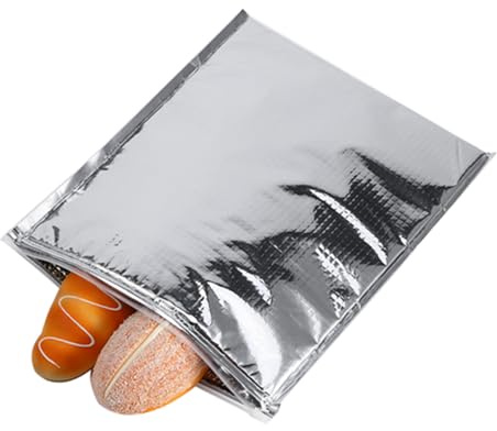 Haosie 5PCS Thermal Bag, 25×30cm Aluminum Foil Thermos Bag
