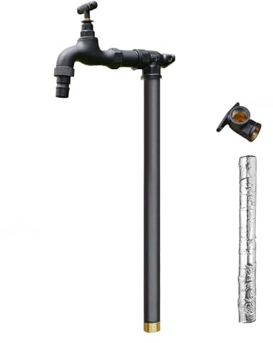 WNYAILLL Wassersäule für den Garten, Gartenwasserhahnsäule, Stand Wasser Zapfsäule Säule, Standbrunnen antik, für Garten, Terasse oder den Pool-Bereich(100cm/39.4in)