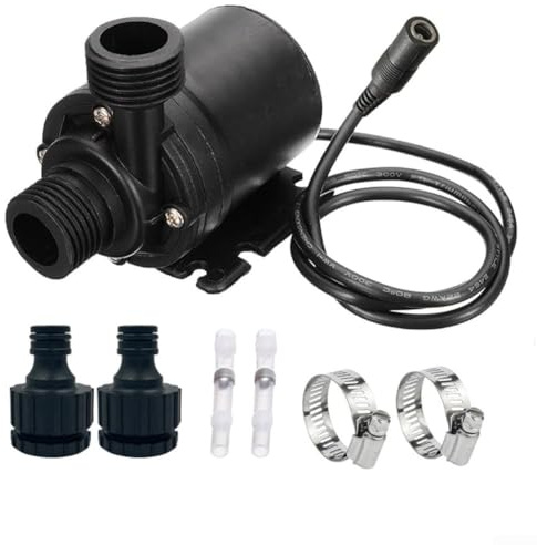 Floweringbeter Pompe à eau sans balais DC 12 V pour aquariums et fontaines, débit de 800 l/h, conçue pour un fonctionnement silencieux et une application (2#)