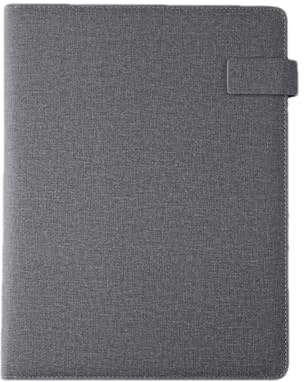A4-port.folio Organizador – Carpeta de conferencias de negocios, carpeta de documentos profesional, cuaderno multifuncional, accesorio para reuniones de estudio, carpeta de cuero para hombre y mujer