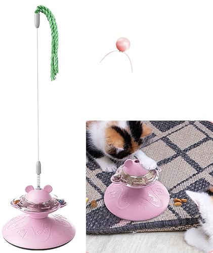 syiyunran Katzenspielzeug Selbstbeschäftigung Spielzeug Katzen Interaktives Katze – 1 Stück, Lila Interaktiver Spaß, Geeignet für KäTzchen und Erwachsene Interaktiv Kitten Zubehör