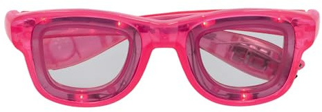 Boland - LED Partybrille Blink mit Licht, Brille inkl. Batterien für Festival, Karneval oder Mottoparty