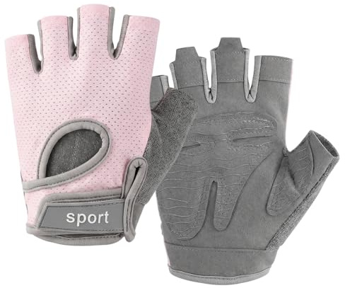 Hwtcjx Gants de Cyclisme pour Homme et Femme, Gants de VTT, Demi-Doigts Unisexe Mitaine Velo avec Gel Rembourré Antidérapant, Respirants, Absorbant Les Chocs, Gant d'été pour vélo MTB