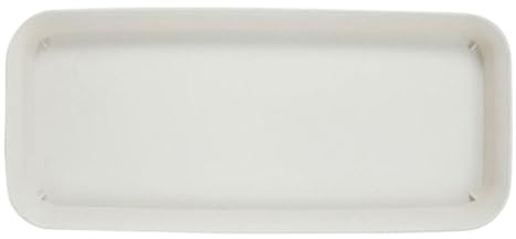 YILWPV 5 Pezzi di sottovasi for Piante, in plastica, for Interni ed Esterni, rettangolari(White,14x30cm)