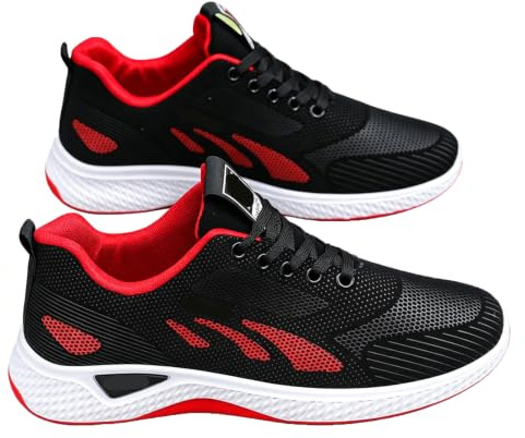 Mertmliy Diabetiker skor män andas sneakers bekväma hälsoskor halkfria fritidsskor lätta promenadskor korrigering tår slitstarka platåskor