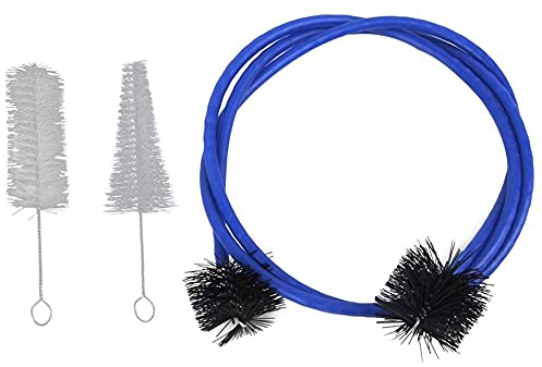 Alnicov Trompete Kornett Wartung Reinigungsset, Trompete Reinigung Pflege Kit Mundstück Bürste Ventilbürste Flexible Bürste