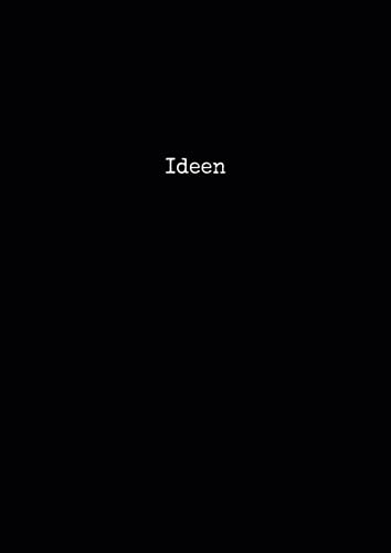 Ideen - Das dicke Ideenbuch A4/ Notizheft A4/ Notizbuch A4 mit 600 Seiten: Schlicht, einfach, kariert und minimalistisch in elegantem Schwarz - ein Klassiker