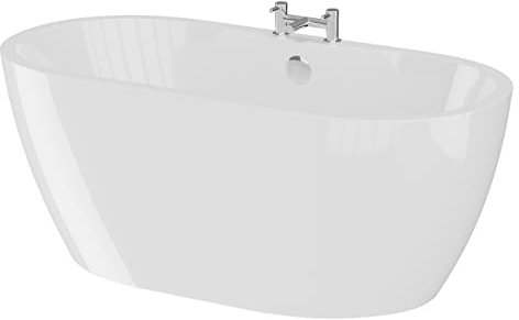 Wholesale Domestic Florence White 1550mm x 745mm Double Ended Freestanding Bath