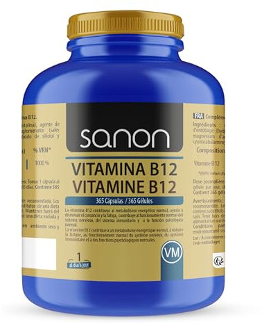 SANON Vitamina B12 365 cápsulas