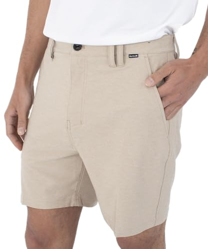 Hurley Phantom Heather Walkshort 18, Herren Bermudas, Khaki,