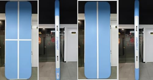 FBSPORT Airtrack Matte, 10cm Hoch Verdicken 3M Tumbling Matte,Gymnastikmatte mit Luftpumpe,Trainingsmatte mit Tragetasche,Turnmatte für Zuhause, Outdoor,Yoga