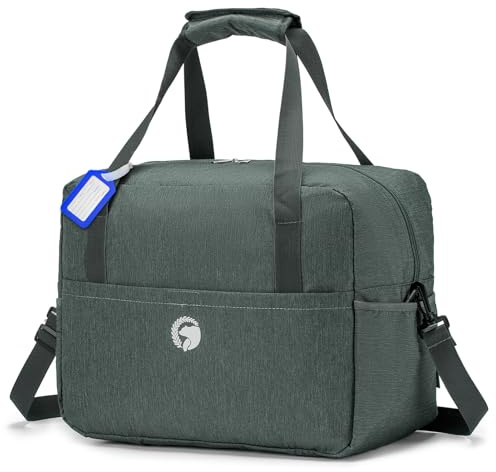SPAHER Bagaglio a Mano 40x30x20 Ryanair Wizzair Borsone da Viaggio Donna Uomo Impermeabile 25L Pieghevole Borsa da Cabina Mamma per Aereo Palestra Weekend Ospedale Cabin Bag, Nero