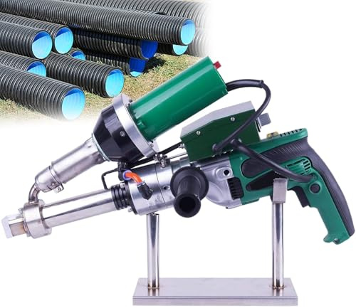 GESAIDES 1600W Hand Extrusion Welder Tool Plastic Handheld Extruder Welding Kit PP HDPE LDPE Pipe Welding Machine Hot Air Plastic Welder