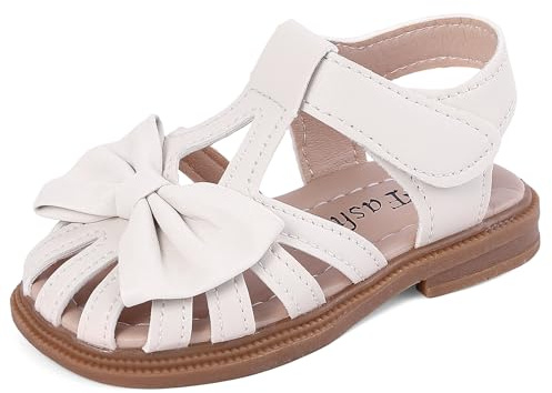 Cheerful Mario Élégant Sandales Fille Enfant été Chaussures de Robe Beige-B 30 EU
