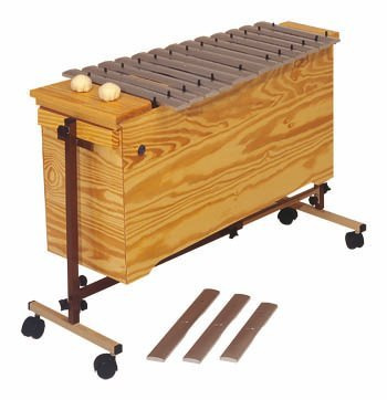 Soporte bajo, diatónico Soporte para xilófono o metalófono bajo, diatónico. Transportable, 4 ruedas.