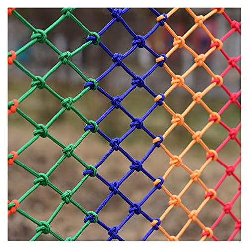 AWSAD Nylon Sicherheitsnetz Haustier-Absperrnetz Dekoratives Nylon-Seilnetz Kinder Schutznetz Balkon Anti-Fall-Netz Schutztüren Seilstärke 6mm Hängernetz Color : 15cm mesh, Size : 1×1m(3.3×3.3ft)