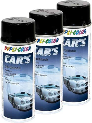 Lackspray Spraydose Sprühlack Cars Dupli Color 385865 schwarz glänzend 3 X 400 ml