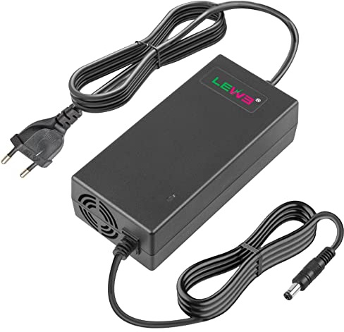 Labtec 54,6V 2A Ladekabel Ladegerät für 48V 2A 13S Li-on Akkus E-Bike Elektrofahrrad Pedelec Hoverboard Selbstausgleichender Roller Netzteil DC 5,5mm x 2,1mm