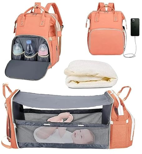 APP LIFE Wickelrucksack Wickelrucksack Wickelrucksack Unisex - Erwachsene Wickelrucksack Unisex - Erwachsene, Rosa, 29 x 25 x 38 cm, Klassisch