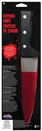 Struts Halloween Bleeding Plastic Kitchen Knife Fancy Dress Prop 33cm