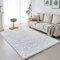 VOFUSHON Alfombras Salon Grandes Pelo Largo Alfombra Habitación Dormitorio Lavables Alfombra de Pelo Largo para salón o Dormitorio,Alfombra esponjosa,Alfombra de Cama(160 x 230 cm,Blanco Puro)